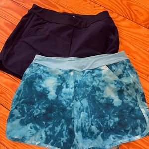 Girls swim, 7 piece lot. Size L 10-12 lands end, bikini, shorts, rashguard, nwot